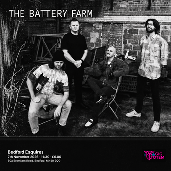 The Battery Farm at Esquires on 7 November 2026 gig poster