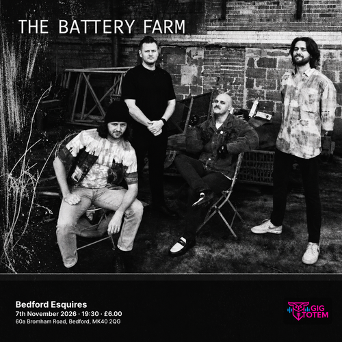 The Battery Farm at Esquires on 7 November 2026 gig poster