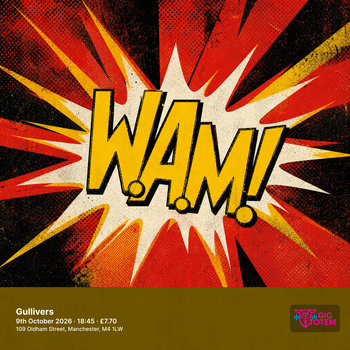 We Are Manchester Live: October at Gullivers on 9 October 2026 gig poster