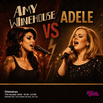 AMY ALIVE V ADELE at Chinnerys on 17 October 2026 gig poster