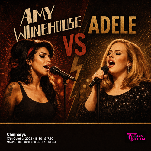 AMY ALIVE V ADELE at Chinnerys on 17 October 2026 gig poster