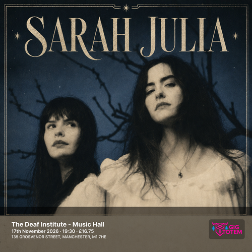 Sarah Julia at The Deaf Institute on 17 November 2026 gig poster