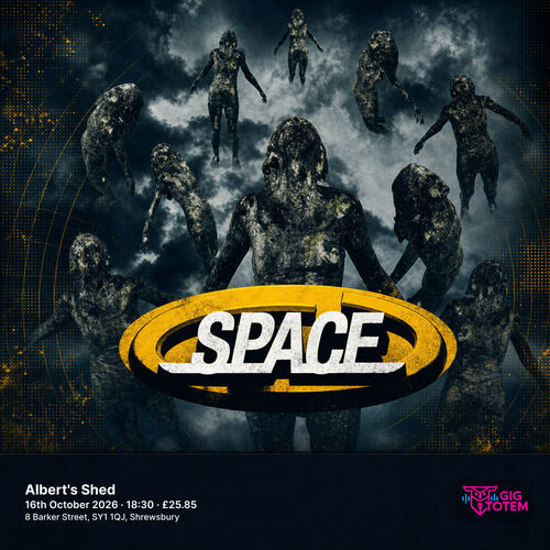 SPACE at Albert's Shed on 16 October 2026 gig poster