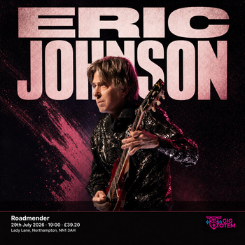 Eric Johnson at Roadmender on 29 July 2026 gig poster