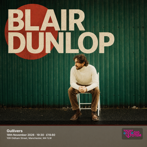 Blair Dunlop at Gullivers on 18 November 2026 gig poster