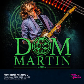 Dom Martin Katie and the Bad Sign at Manchester Academy 3 on 11 October 2026 gig poster