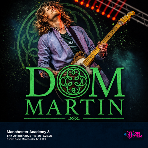 Dom Martin Katie and the Bad Sign at Manchester Academy 3 on 11 October 2026 gig poster