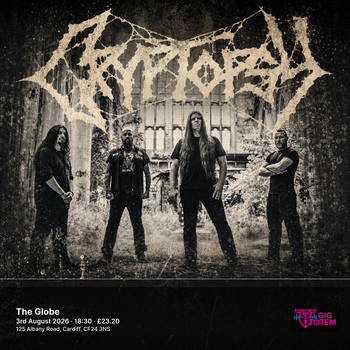 Cryptopsy Celestial Sanctuary at The Globe on 3 August 2026 gig poster