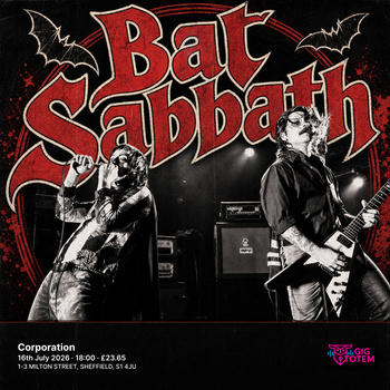 Bat Sabbath Frog Lord at Corporation on 16 July 2026 gig poster