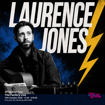 Laurence Jones: On My Own Tour Amy Eftekhari, Laurence Jones at The Factory Live on 18 October 2026 gig poster