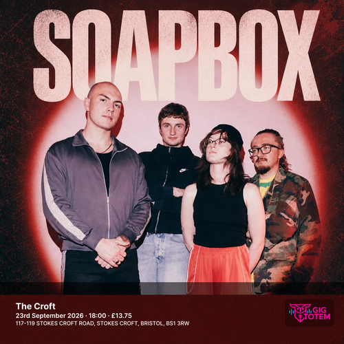 Soapbox at The Croft on 23 September 2026 gig poster