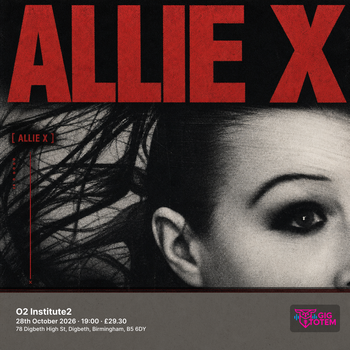 Allie X at O2 Institute2 on 28 October 2026 gig poster