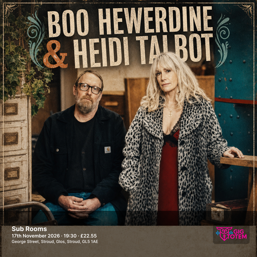 Boo Hewerdine & Heidi Talbot at Sub Rooms on 17 November 2026 gig poster