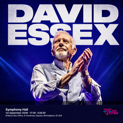 David Essex at Symphony Hall on 1 September 2026 gig poster