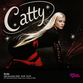 Catty at Scala on 26 November 2026 gig poster