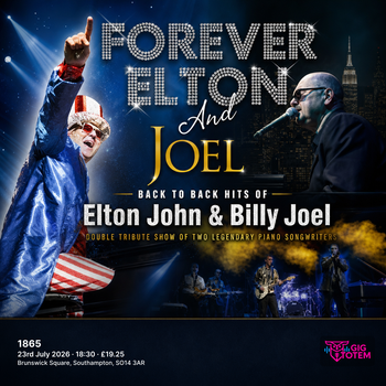 Forever Elton + Forever Billy Joel at 1865 on 23 July 2026 gig poster