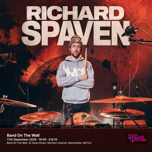 Richard Spaven at Band On The Wall on 17 September 2026 gig poster