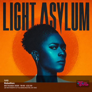 Light Asylum (US) Light Asylum at Rebellion on 8 October 2026 gig poster