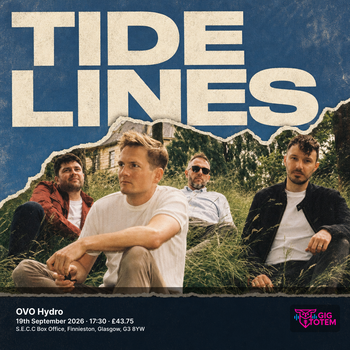 Tide Lines at OVO Hydro on 19 September 2026 gig poster