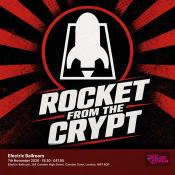 ROCKET FROM THE CRYPT at Electric Ballroom on 7 November 2026 gig poster