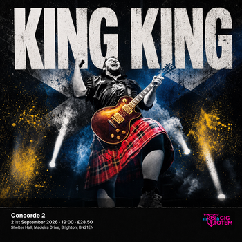 King King at Concorde 2 on 21 September 2026 gig poster
