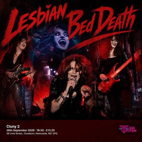 Lesbian Bed Death Social Youth Cult at Cluny 2 on 26 September 2026 gig poster