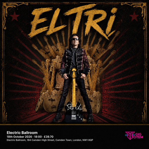 El Tri at Electric Ballroom on 18 October 2026 gig poster