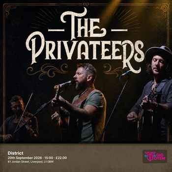 The Privateers at District on 20 September 2026 gig poster