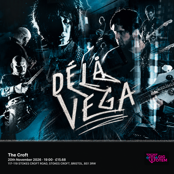 Déjà Vega at The Croft on 20 November 2026 gig poster