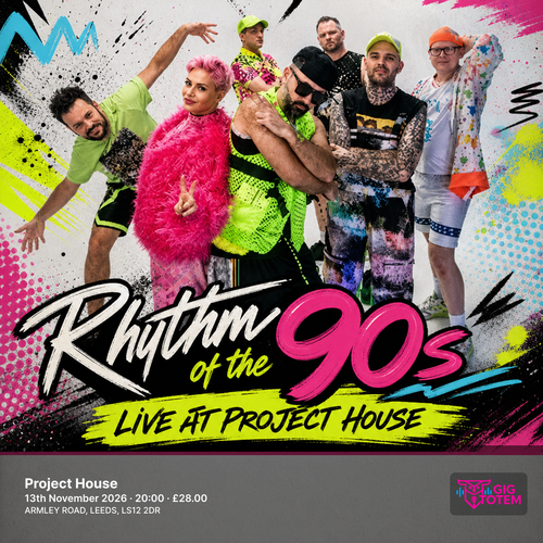 Rhythm of the 90s - LIVE AT PROJECT HOUSE at Project House on 13 November 2026 gig poster