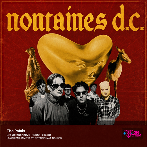 Nontaines D.C. at The Palais on 3 October 2026 gig poster
