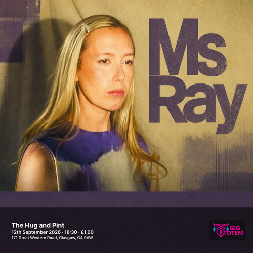 Ms Ray at The Hug and Pint on 12 September 2026 gig poster