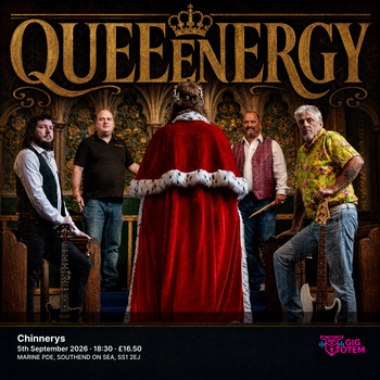 QUEENERGY at Chinnerys on 5 September 2026 gig poster