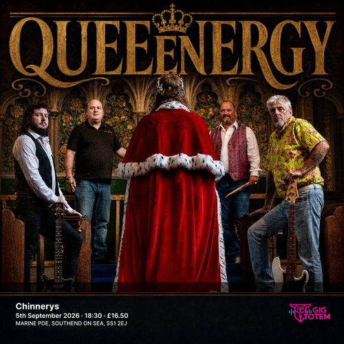 QUEENERGY at Chinnerys on 5 September 2026 gig poster