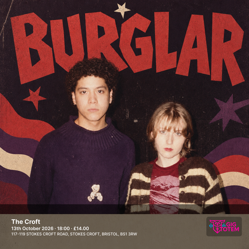 Burglar at The Croft on 13 October 2026 gig poster