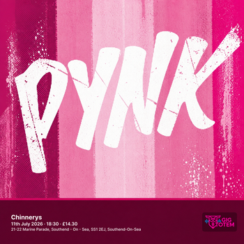 Pynk at Chinnerys on 11 July 2026 gig poster