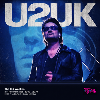 U2UK at The Old Woollen on 21 November 2026 gig poster