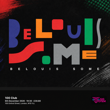 Belouis Some at 100 Club on 6 December 2026 gig poster