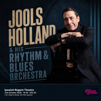 Jools Holland & His Rhythm & Blues Orchestra at Ipswich Regent Theatre on 31 October 2026 gig poster