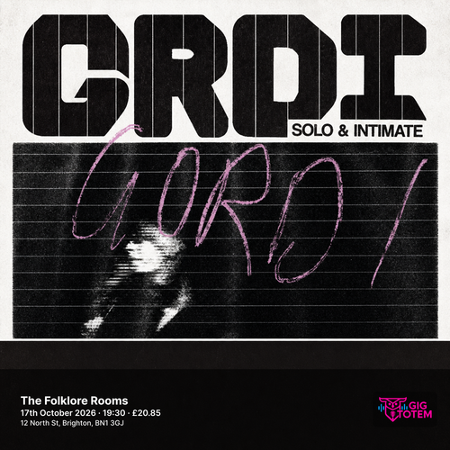 Gordi at The Folklore Rooms on 17 October 2026 gig poster