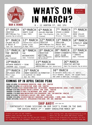 What's On in March?
