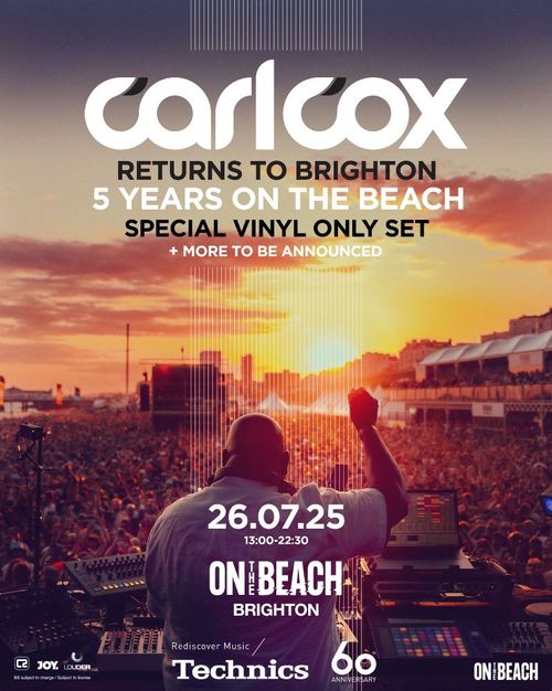 Carl Cox Returns to Brighton