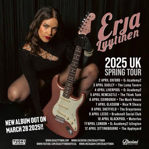 Erja Lyytinen 2025 UK Spring Tour