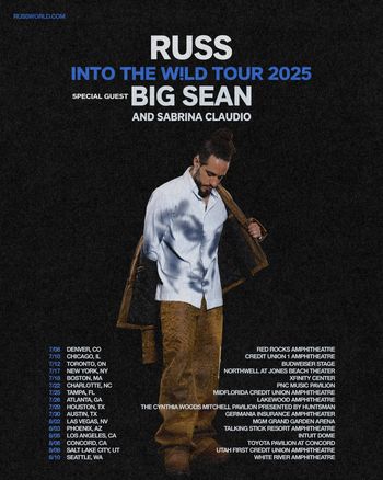 Russ Into The Wild Tour 2025
