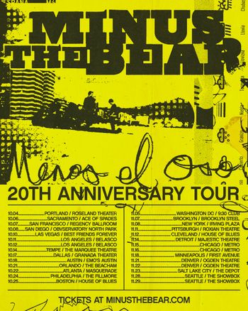 Minus the Bear 20th Anniversary Tour