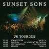 Sunset Sons UK Tour 2025 Sunset Sons gig poster