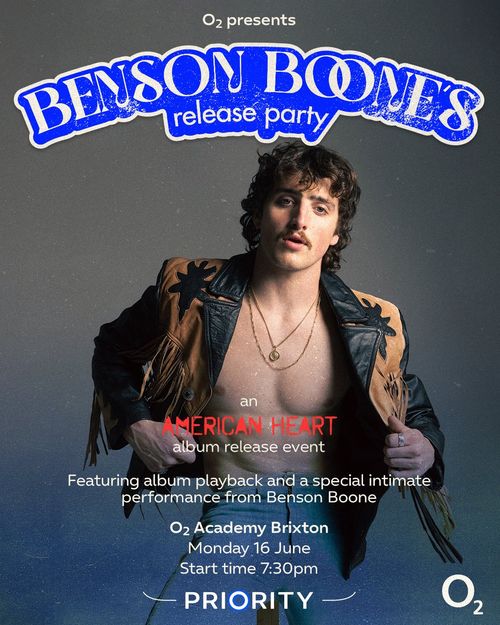 Benson Boone's release party