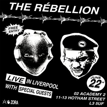 THE RÉBELLION at O2 Academy2 on 22 June 2025 gig poster