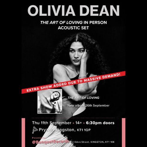OLIVIA DEAN - THE ART OF LOVING IN PERSON ACOUSTIC SET