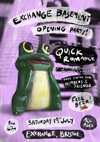 EXCHANGE BASEMENT OPENING PARTY!